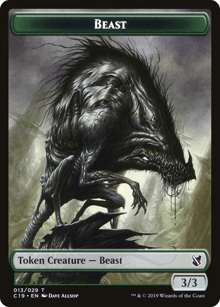 Beast (TC19-013) - Commander 2019 Tokens - Premium MTG Single from Wizards of the Coast - Just $0! Shop now at Game Crave Tournament Store