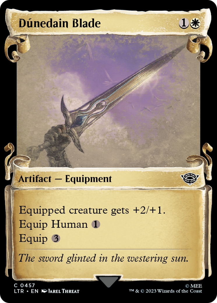 Dúnedain Blade (LTR-457) - The Lord of the Rings: Tales of Middle-earth: (Showcase) Foil - Premium MTG Single from Wizards of the Coast - Just $0.08! Shop now at Game Crave Tournament Store