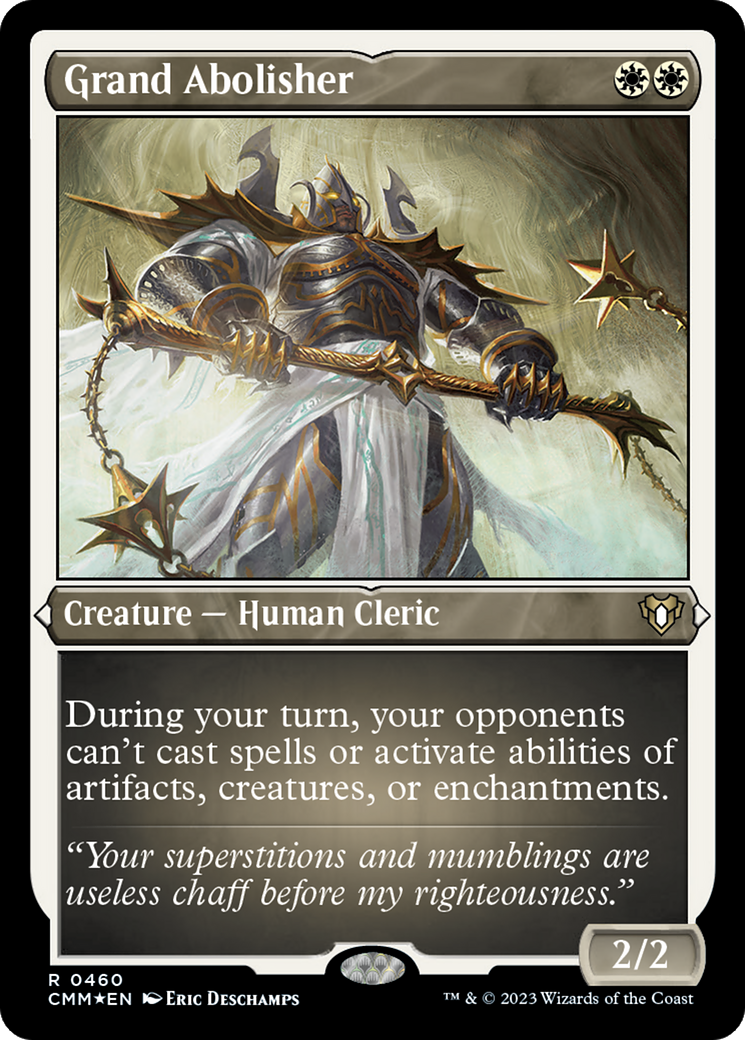 Grand Abolisher (CMM-460) - Commander Masters Etched Foil - Premium MTG Single from Wizards of the Coast - Just $9.47! Shop now at Game Crave Tournament Store