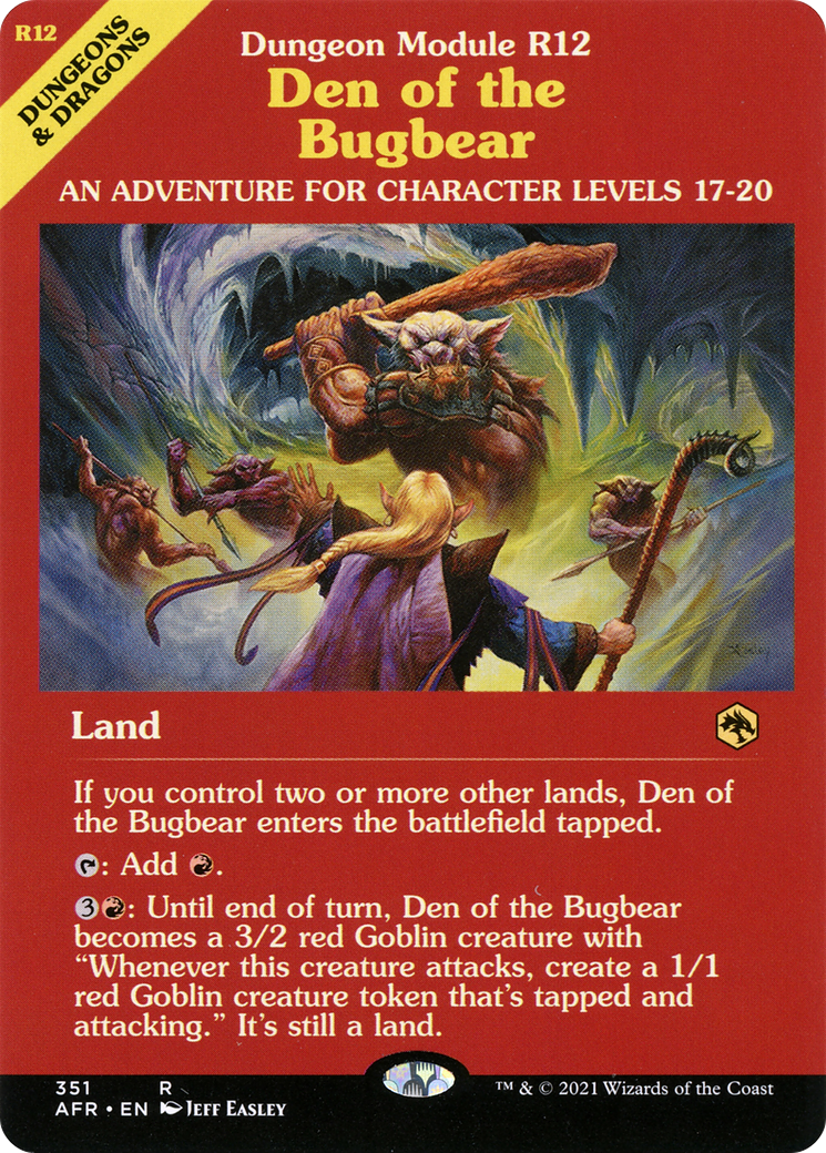 Den of the Bugbear (AFR-351) - Adventures in the Forgotten Realms: (Showcase) Foil - Premium MTG Single from Wizards of the Coast - Just $0.58! Shop now at Game Crave Tournament Store