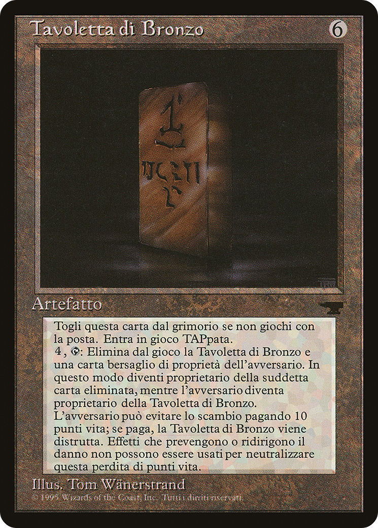 Bronze Tablet (RIN-106) - Rinascimento - Premium MTG Single from Wizards of the Coast - Just $0.60! Shop now at Game Crave Tournament Store
