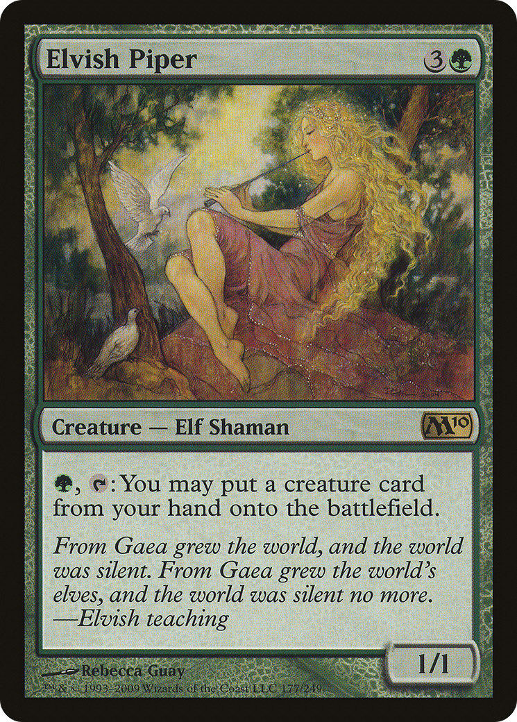 Elvish Piper (M10-177) - Magic 2010 Foil - Premium MTG Single from Wizards of the Coast - Just $3.11! Shop now at Game Crave Tournament Store
