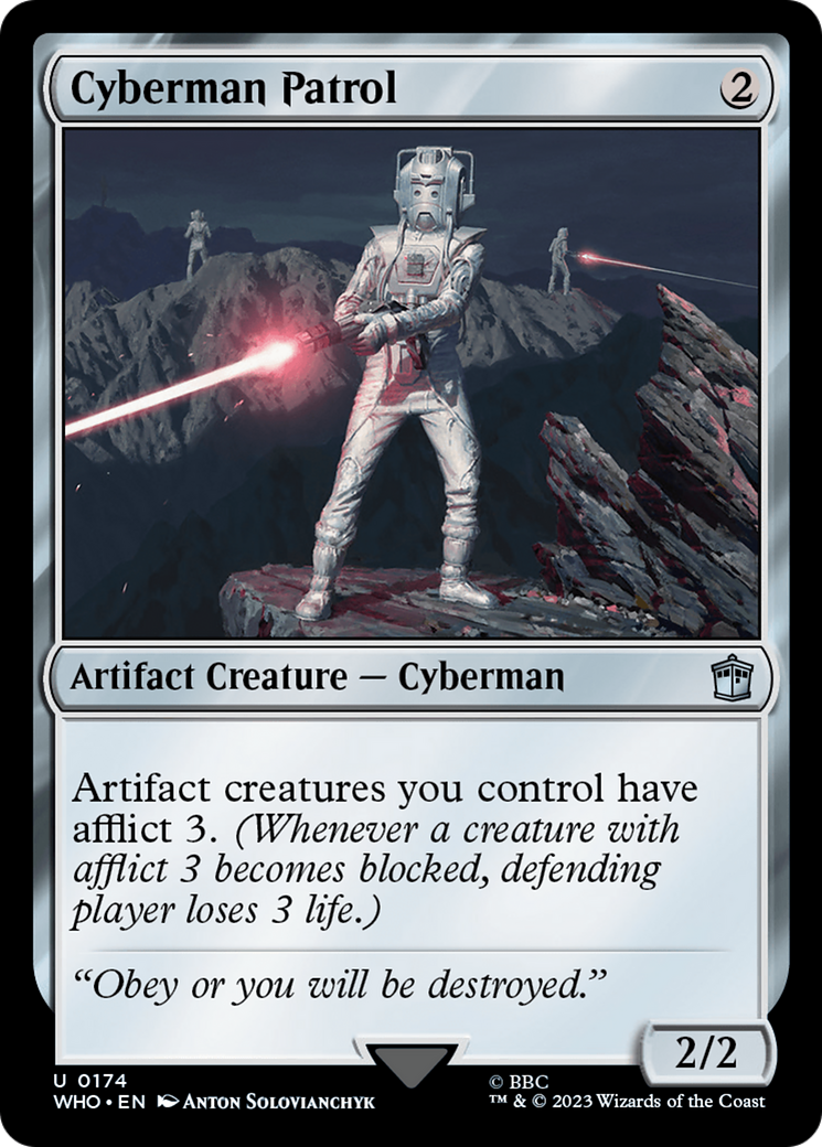 Cyberman Patrol (WHO-174) - Doctor Who - Premium MTG Single from Wizards of the Coast - Just $0.85! Shop now at Game Crave Tournament Store