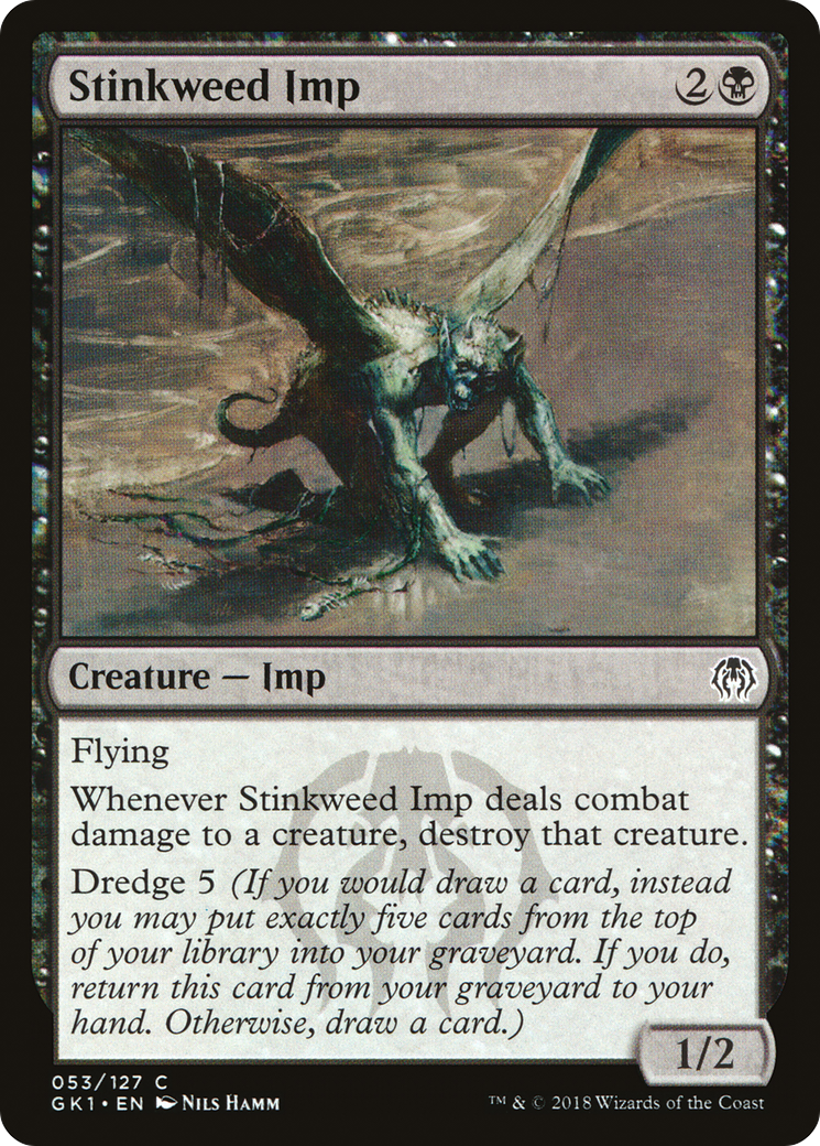 Stinkweed Imp (GK1-053) - GRN Guild Kit - Premium MTG Single from Wizards of the Coast - Just $0.33! Shop now at Game Crave Tournament Store