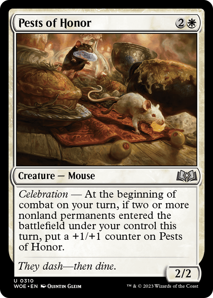 Pests of Honor (WOE-310) - Wilds of Eldraine - Premium MTG Single from Wizards of the Coast - Just $0.08! Shop now at Game Crave Tournament Store