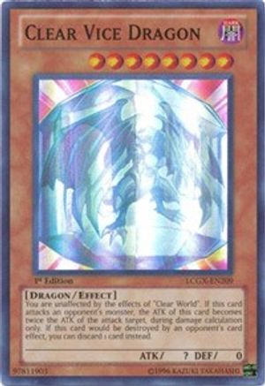 Clear Vice Dragon (LCGX-EN209) - Legendary Collection 2 1st Edition - Premium Yugioh Single from Konami - Just $2.67! Shop now at Game Crave Tournament Store