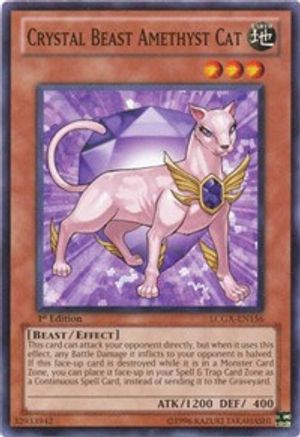 Crystal Beast Amethyst Cat (LCGX-EN156) - Legendary Collection 2 Unlimited - Premium Yugioh Single from Konami - Just $0.25! Shop now at Game Crave Tournament Store