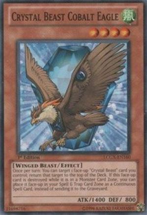 Crystal Beast Cobalt Eagle (LCGX-EN160) - Legendary Collection 2 1st Edition - Premium Yugioh Single from Konami - Just $0.25! Shop now at Game Crave Tournament Store