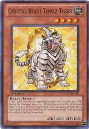 Crystal Beast Topaz Tiger (LCGX-EN158) - Legendary Collection 2 Unlimited - Premium Yugioh Single from Konami - Just $0.26! Shop now at Game Crave Tournament Store
