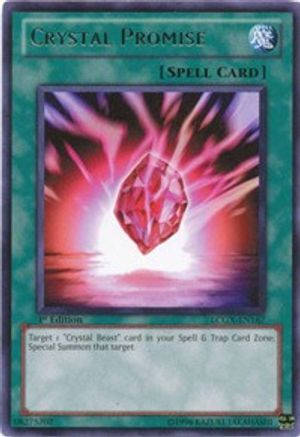Crystal Promise (LCGX-EN167) - Legendary Collection 2 1st Edition - Premium Yugioh Single from Konami - Just $0.25! Shop now at Game Crave Tournament Store