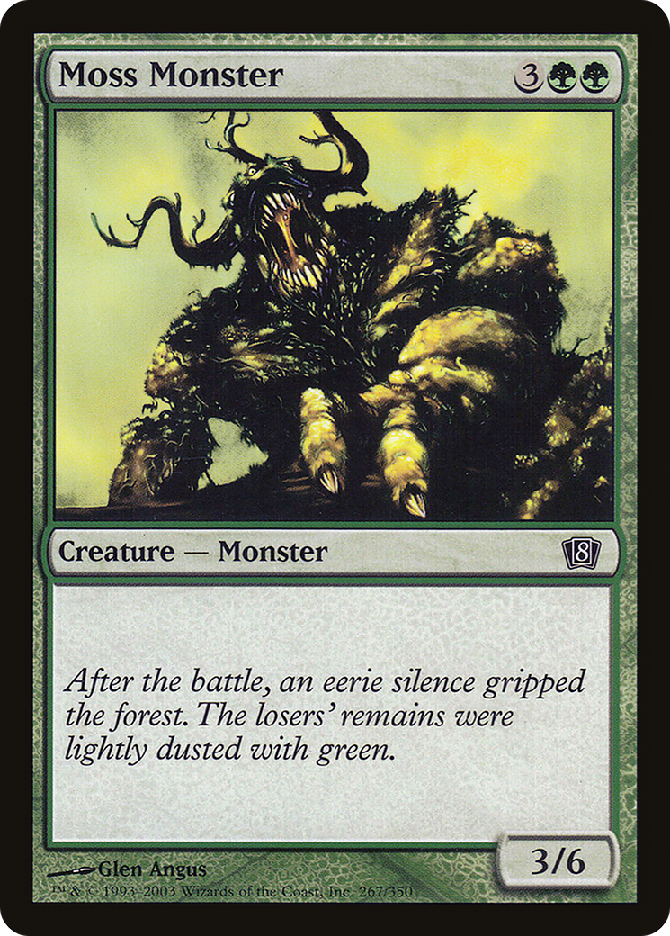 Moss Monster (8ED-267★) - Eighth Edition Foil - Premium MTG Single from Wizards of the Coast - Just $0.12! Shop now at Game Crave Tournament Store