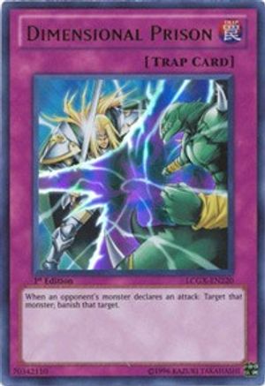 Dimensional Prison (LCGX-EN220) - Legendary Collection 2 1st Edition - Premium Yugioh Single from Konami - Just $11.66! Shop now at Game Crave Tournament Store