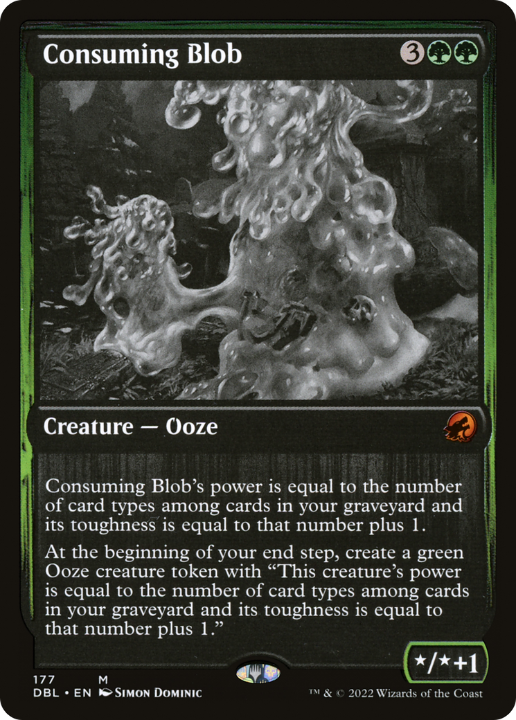 Consuming Blob (DBL-177) - Innistrad: Double Feature - Premium MTG Single from Wizards of the Coast - Just $0.55! Shop now at Game Crave Tournament Store
