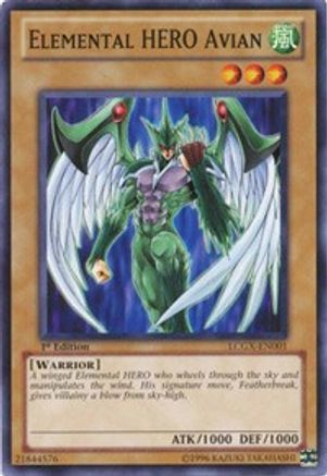 Elemental HERO Avian (LCGX-EN001) - Legendary Collection 2 Unlimited - Premium Yugioh Single from Konami - Just $0.25! Shop now at Game Crave Tournament Store