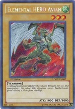 Elemental HERO Avian (Alternate Art) (LCGX-EN002) - Legendary Collection 2 1st Edition - Premium Yugioh Single from Konami - Just $16.62! Shop now at Game Crave Tournament Store