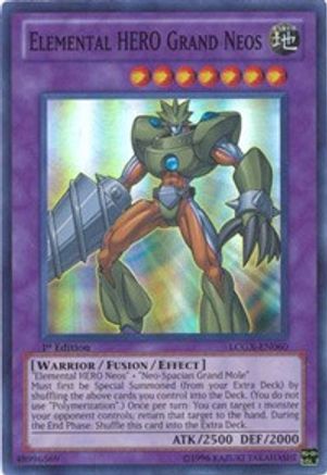 Elemental HERO Grand Neos (LCGX-EN060) - Legendary Collection 2 Unlimited - Premium Yugioh Single from Konami - Just $1.60! Shop now at Game Crave Tournament Store