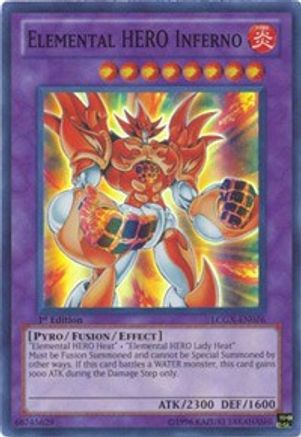 Elemental HERO Inferno (LCGX-EN076) - Legendary Collection 2 Unlimited - Premium Yugioh Single from Konami - Just $1.14! Shop now at Game Crave Tournament Store