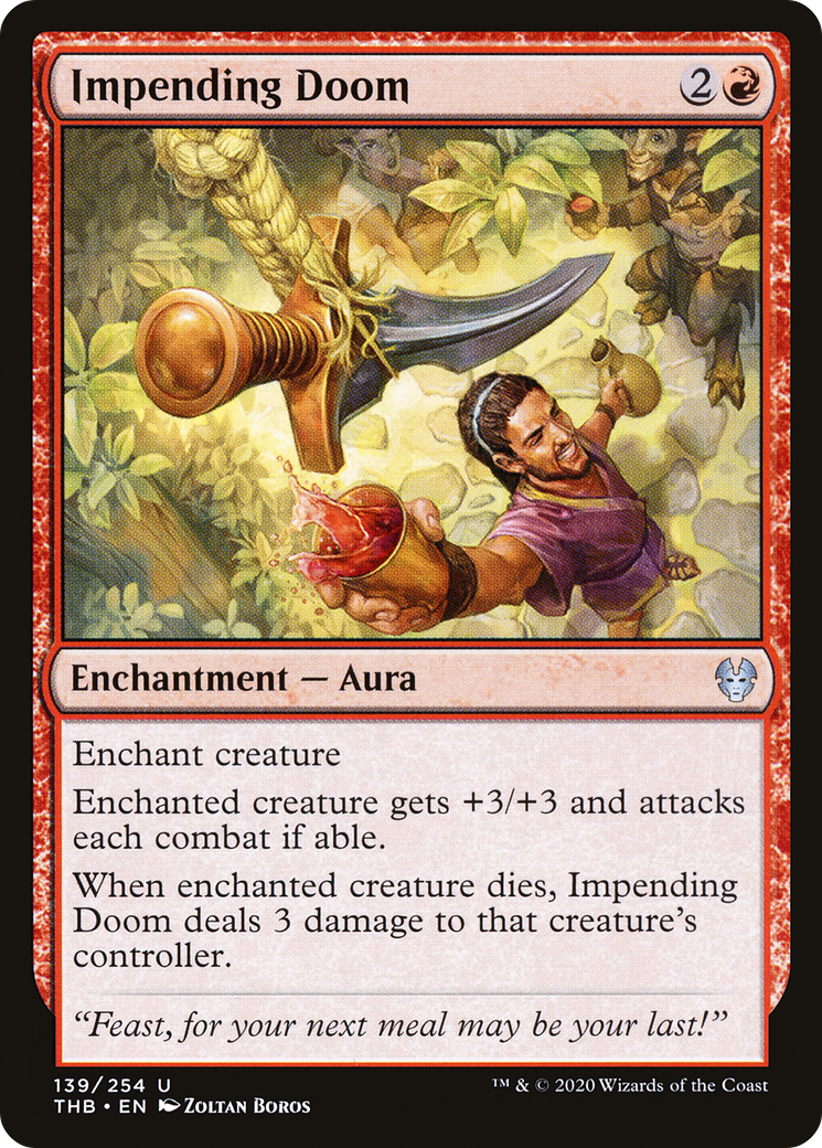 Impending Doom (THB-139) - Theros Beyond Death - Premium MTG Single from Wizards of the Coast - Just $0.08! Shop now at Game Crave Tournament Store