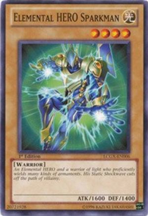 Elemental HERO Sparkman (LCGX-EN006) - Legendary Collection 2 1st Edition - Premium Yugioh Single from Konami - Just $0.33! Shop now at Game Crave Tournament Store