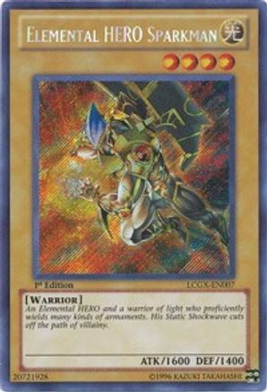 Elemental HERO Sparkman (Alternate Art) (LCGX-EN007) - Legendary Collection 2 Unlimited - Premium Yugioh Single from Konami - Just $1.73! Shop now at Game Crave Tournament Store