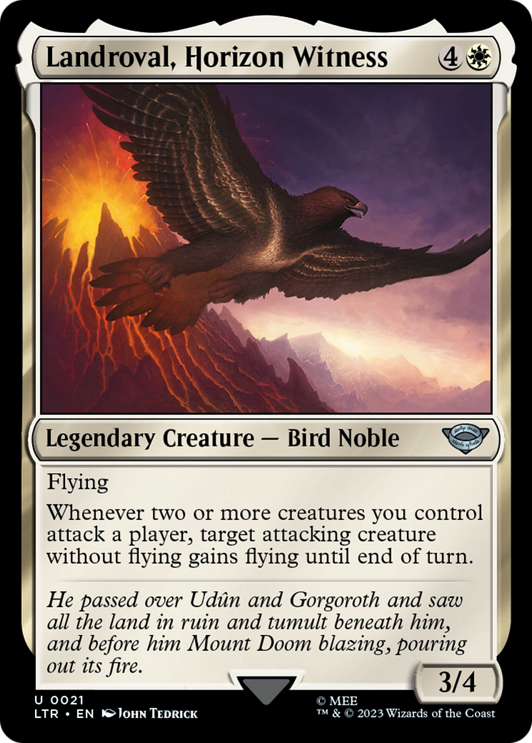 Landroval, Horizon Witness (LTR-021) - The Lord of the Rings: Tales of Middle-earth - Premium MTG Single from Wizards of the Coast - Just $0.08! Shop now at Game Crave Tournament Store