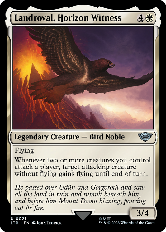 Landroval, Horizon Witness (LTR-021) - The Lord of the Rings: Tales of Middle-earth - Premium MTG Single from Wizards of the Coast - Just $0.08! Shop now at Game Crave Tournament Store