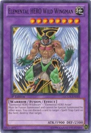 Elemental HERO Wild Wingman (LCGX-EN055) - Legendary Collection 2 1st Edition - Premium Yugioh Single from Konami - Just $0.47! Shop now at Game Crave Tournament Store