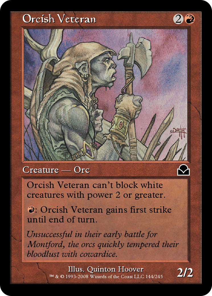 Orcish Veteran (ME2-144) - Masters Edition II Foil - Premium MTG Single from Wizards of the Coast - Just $0! Shop now at Game Crave Tournament Store