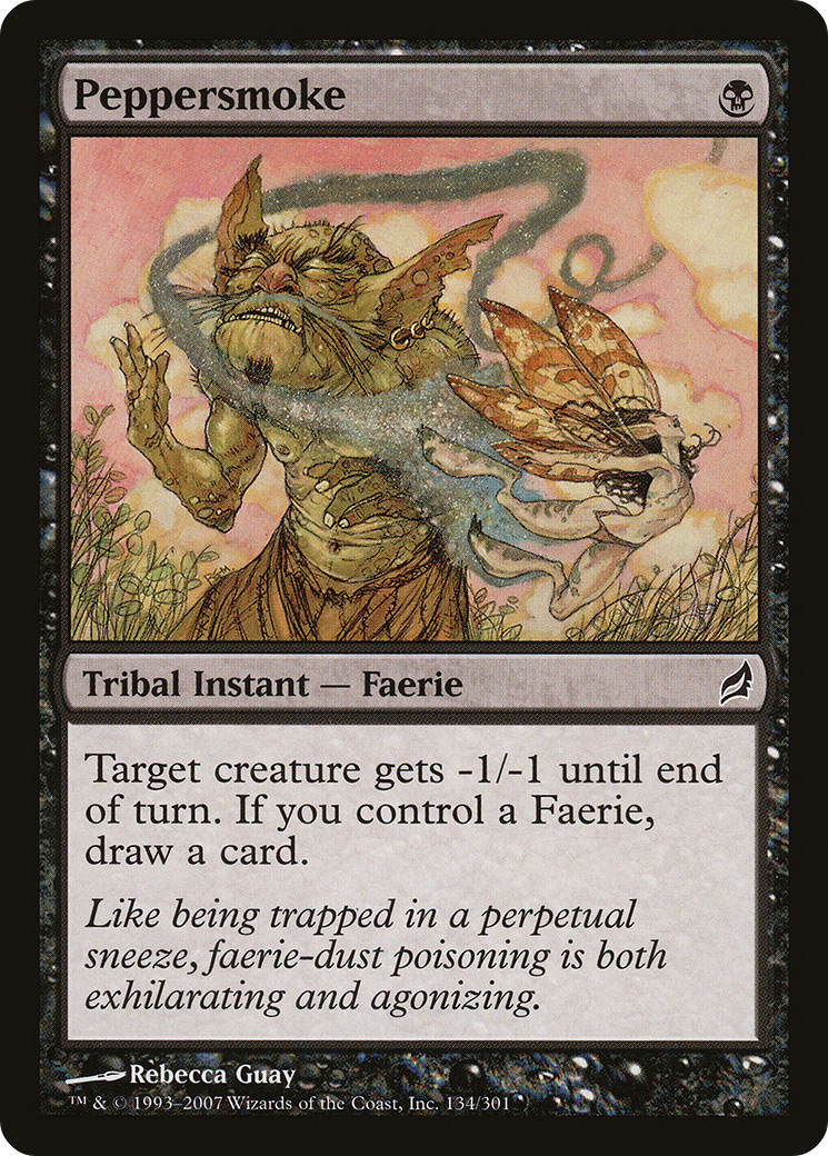 Peppersmoke (LRW-134) - Lorwyn Foil - Premium MTG Single from Wizards of the Coast - Just $0.72! Shop now at Game Crave Tournament Store