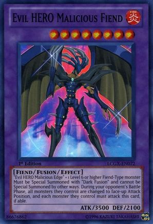 Evil HERO Malicious Fiend (LCGX-EN072) - Legendary Collection 2 Unlimited - Premium Yugioh Single from Konami - Just $0.29! Shop now at Game Crave Tournament Store