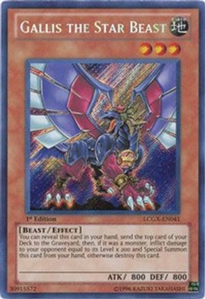 Gallis the Star Beast (LCGX-EN041) - Legendary Collection 2 1st Edition - Premium Yugioh Single from Konami - Just $2.30! Shop now at Game Crave Tournament Store