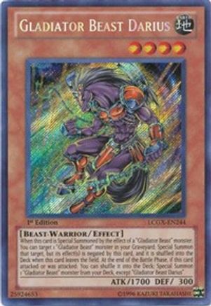 Gladiator Beast Darius (LCGX-EN244) - Legendary Collection 2 1st Edition - Premium Yugioh Single from Konami - Just $12.80! Shop now at Game Crave Tournament Store