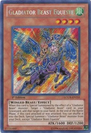 Gladiator Beast Equeste (LCGX-EN251) - Legendary Collection 2 1st Edition - Premium Yugioh Single from Konami - Just $13.76! Shop now at Game Crave Tournament Store