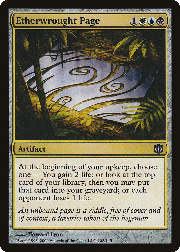Etherwrought Page (ARB-108) - Alara Reborn - Premium MTG Single from Wizards of the Coast - Just $0.25! Shop now at Game Crave Tournament Store