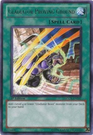 Gladiator Proving Ground (LCGX-EN257) - Legendary Collection 2 Unlimited - Premium Yugioh Single from Konami - Just $0.66! Shop now at Game Crave Tournament Store