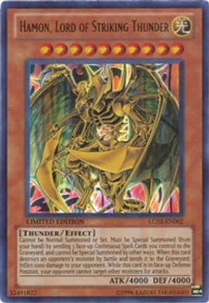 Hamon, Lord of Striking Thunder (LC02-EN002) - Legendary Collection 2 Limited - Premium Yugioh Single from Konami - Just $0.41! Shop now at Game Crave Tournament Store