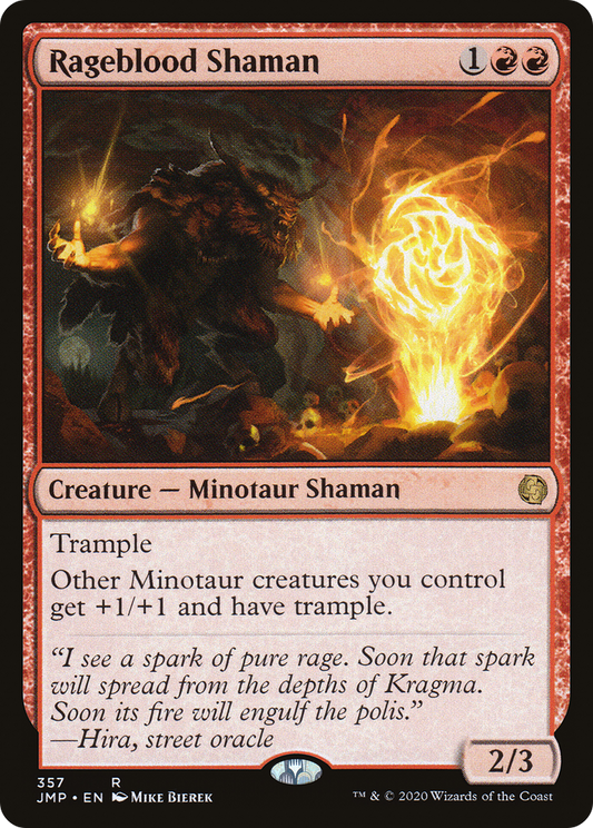 Rageblood Shaman (JMP-357) - Jumpstart - Premium MTG Single from Wizards of the Coast - Just $0.25! Shop now at Game Crave Tournament Store