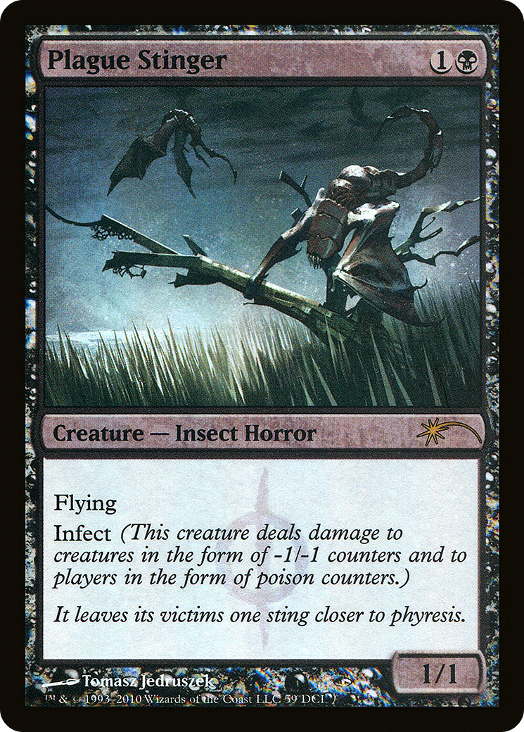Plague Stinger (PDCI-059) - DCI Promos Foil - Premium MTG Single from Wizards of the Coast - Just $0.49! Shop now at Game Crave Tournament Store