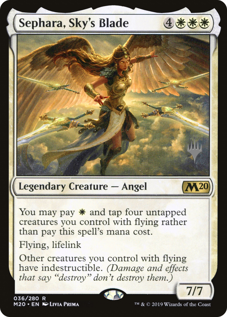 Sephara, Sky's Blade (PM20-36P) - Core Set 2020 Promos Foil - Premium MTG Single from Wizards of the Coast - Just $5.07! Shop now at Game Crave Tournament Store