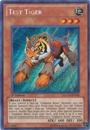 Test Tiger (LCGX-EN242) - Legendary Collection 2 Unlimited - Premium Yugioh Single from Konami - Just $5.04! Shop now at Game Crave Tournament Store