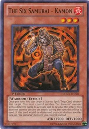 The Six Samurai - Kamon (LCGX-EN228) - Legendary Collection 2 Unlimited - Premium Yugioh Single from Konami - Just $0.25! Shop now at Game Crave Tournament Store