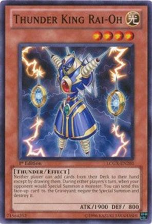 Thunder King Rai-Oh (LCGX-EN203) - Legendary Collection 2 1st Edition - Premium Yugioh Single from Konami - Just $4.07! Shop now at Game Crave Tournament Store