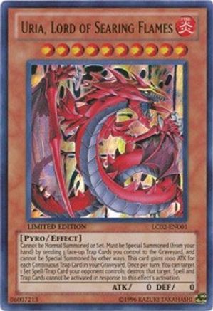 Uria, Lord of Searing Flames (LC02-EN001) - Legendary Collection 2 Limited - Premium Yugioh Single from Konami - Just $0.48! Shop now at Game Crave Tournament Store