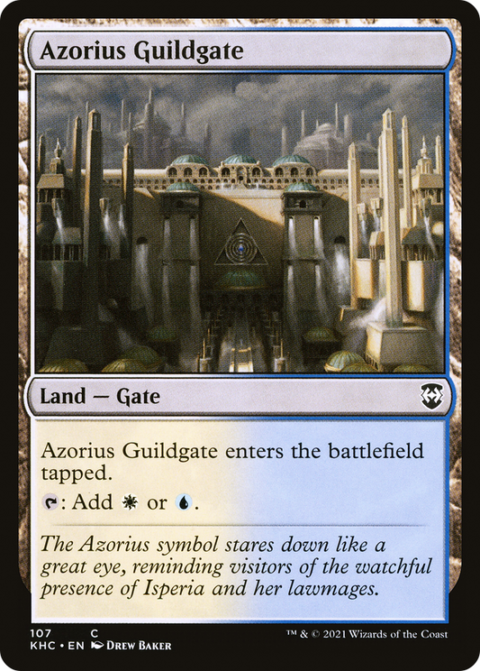 Azorius Guildgate (KHC-107) - Kaldheim Commander - Premium MTG Single from Wizards of the Coast - Just $0.25! Shop now at Game Crave Tournament Store