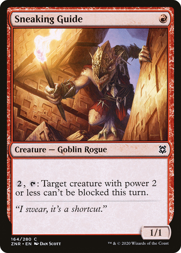 Sneaking Guide (ZNR-164) - Zendikar Rising Foil - Premium MTG Single from Wizards of the Coast - Just $0.25! Shop now at Game Crave Tournament Store