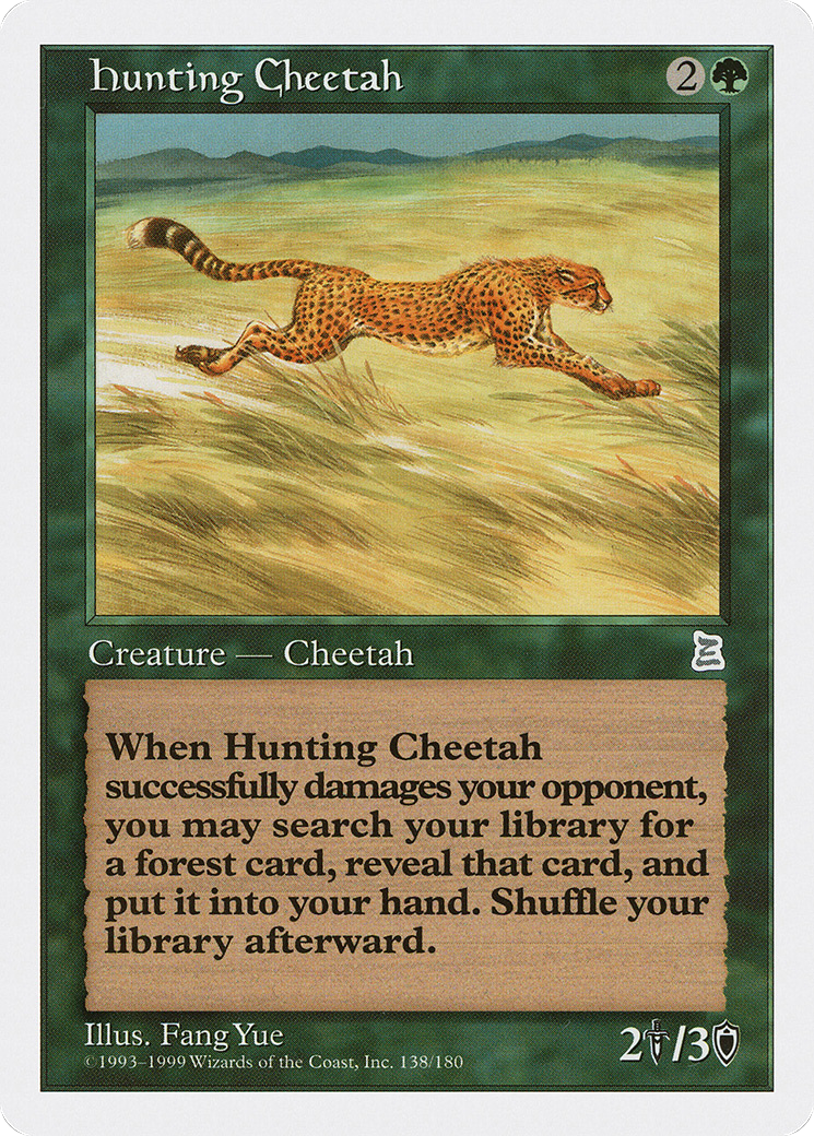 Hunting Cheetah (PTK-138) - Portal Three Kingdoms - Premium MTG Single from Wizards of the Coast - Just $30.19! Shop now at Game Crave Tournament Store