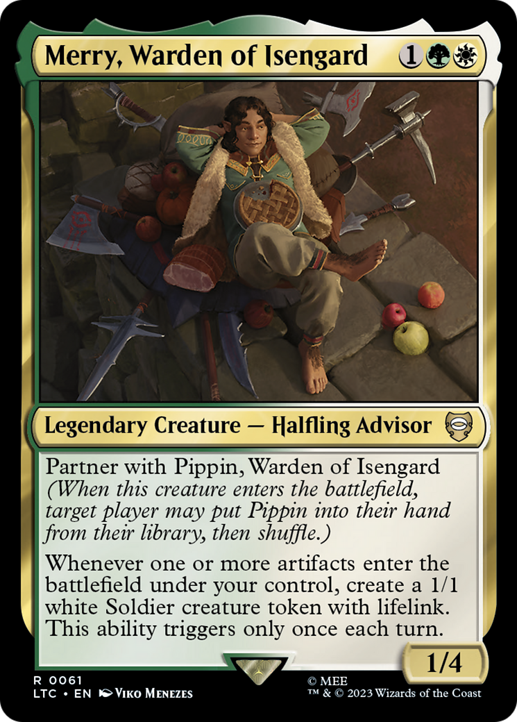 Merry, Warden of Isengard (LTC-061) - Tales of Middle-earth Commander - Premium MTG Single from Wizards of the Coast - Just $0.08! Shop now at Game Crave Tournament Store