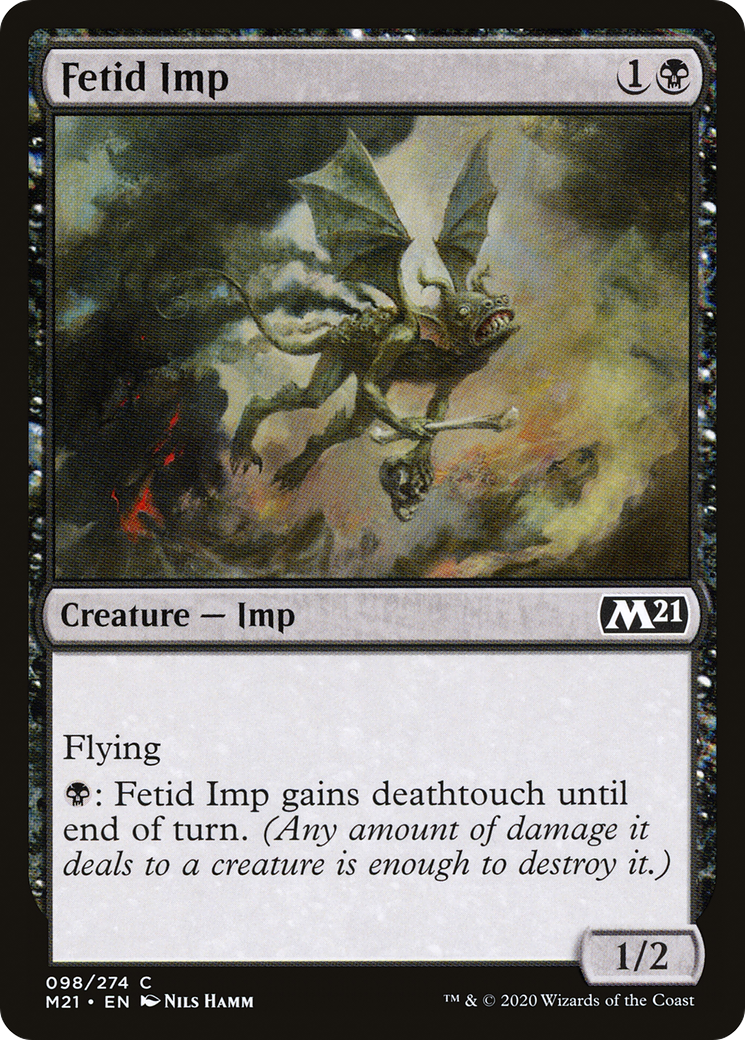 Fetid Imp (M21-098) - Core Set 2021 - Premium MTG Single from Wizards of the Coast - Just $0.08! Shop now at Game Crave Tournament Store