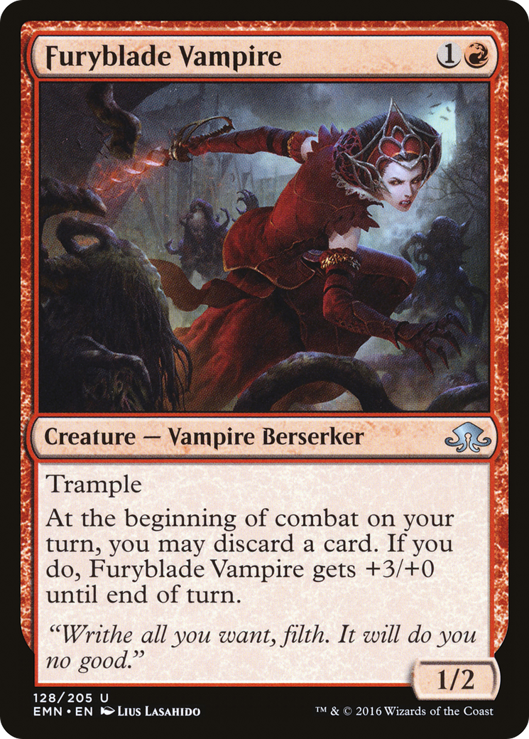 Furyblade Vampire (EMN-128) - Eldritch Moon Foil - Premium MTG Single from Wizards of the Coast - Just $0.15! Shop now at Game Crave Tournament Store