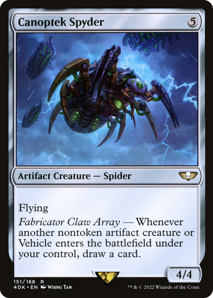Canoptek Spyder (40K-151) - Warhammer 40,000 Commander - Premium MTG Single from Wizards of the Coast - Just $1.77! Shop now at Game Crave Tournament Store